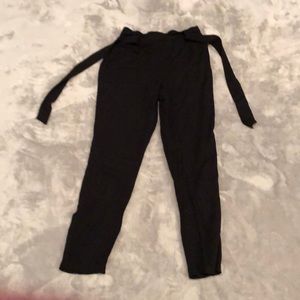 Black elastic waistband pants size S